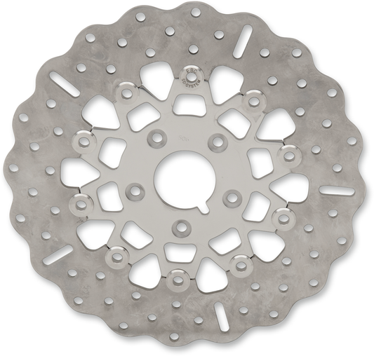 Rotor de freno delantero de acero inoxidable serie FSD para Big Twins - Rotor de freno - Soporte pulido