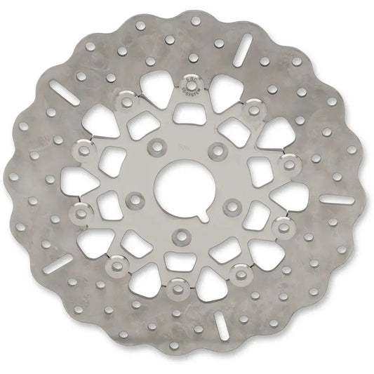Rotor de freno delantero de acero inoxidable serie FSD para Big Twins - Rotor de freno - Soporte pulido