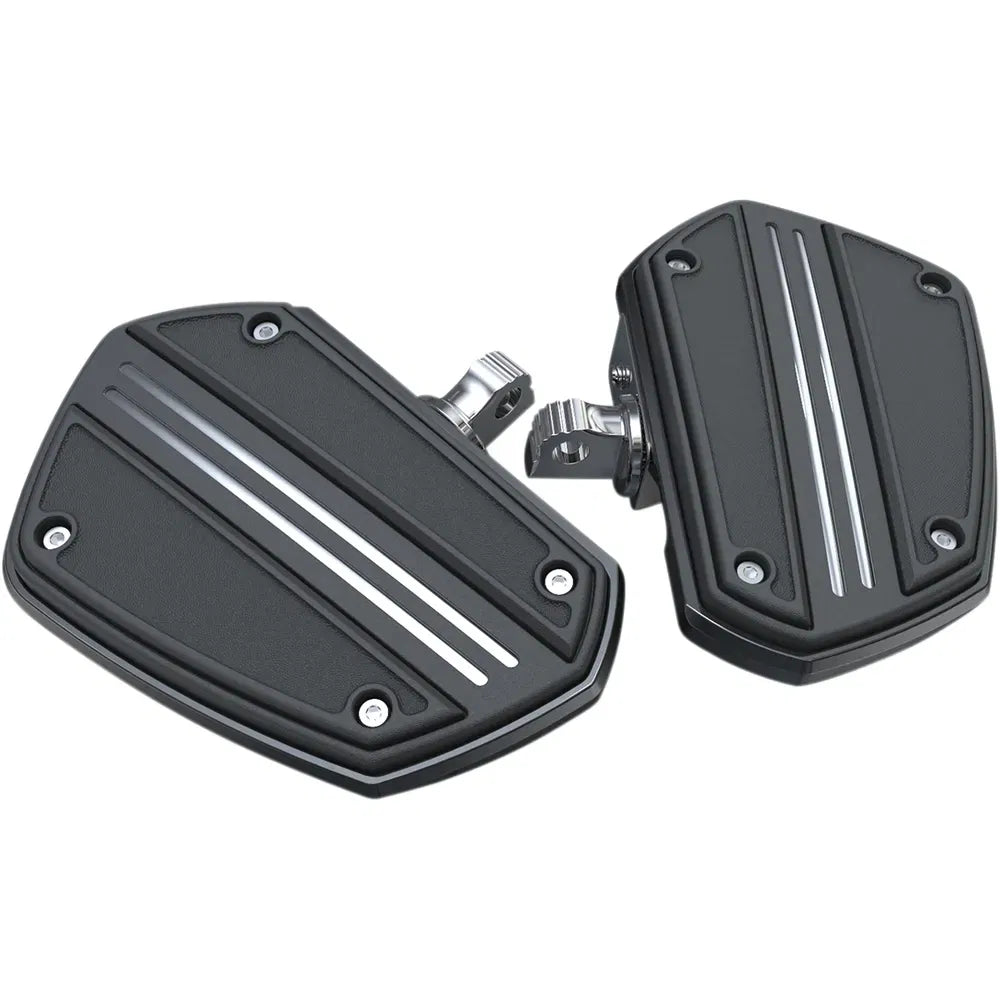 Plancha Twin Rail - Con Adaptador - Negro brillante