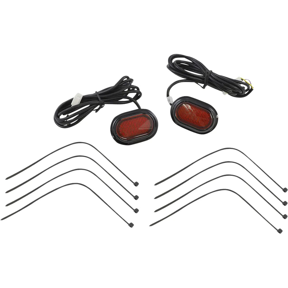 Antenna Grommet Light - Red Lens - Black