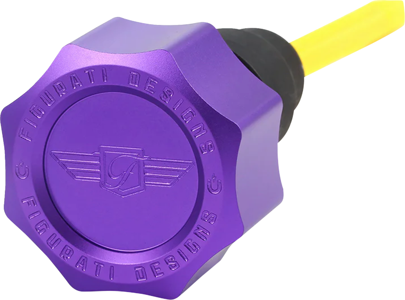 Varilla de nivel de aceite magnética de alto rendimiento - Varilla de nivel de aceite magnética de alto rendimiento - Curva - Púrpura - Touring/Trike '07-'16