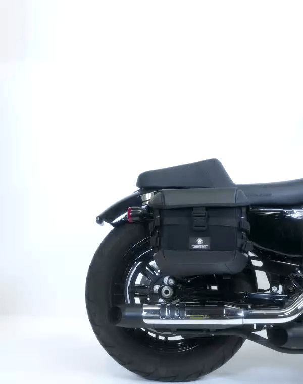 10L - Incognito Quick Mount Small Solo Alforja (Right Only) para Harley Dyna Super Glide Custom FXDC/I