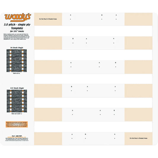Template Arctic Cat 3.00 Pitch