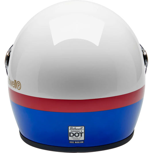 Casco gringo s apex blanco/rojo/azul