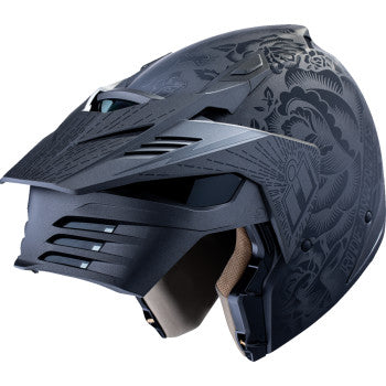 Casco Icon Elsinore Darkgard - Negro