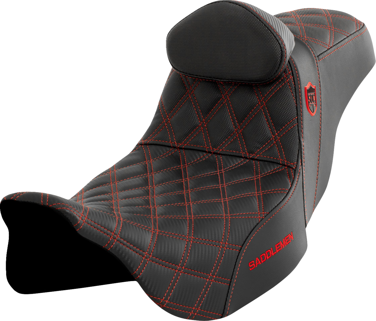 Asiento Pro Series SDC Performance Grip - Asiento Pro Series SDC Performance - con respaldo - Punto rojo - FLH/FLT '08-'23