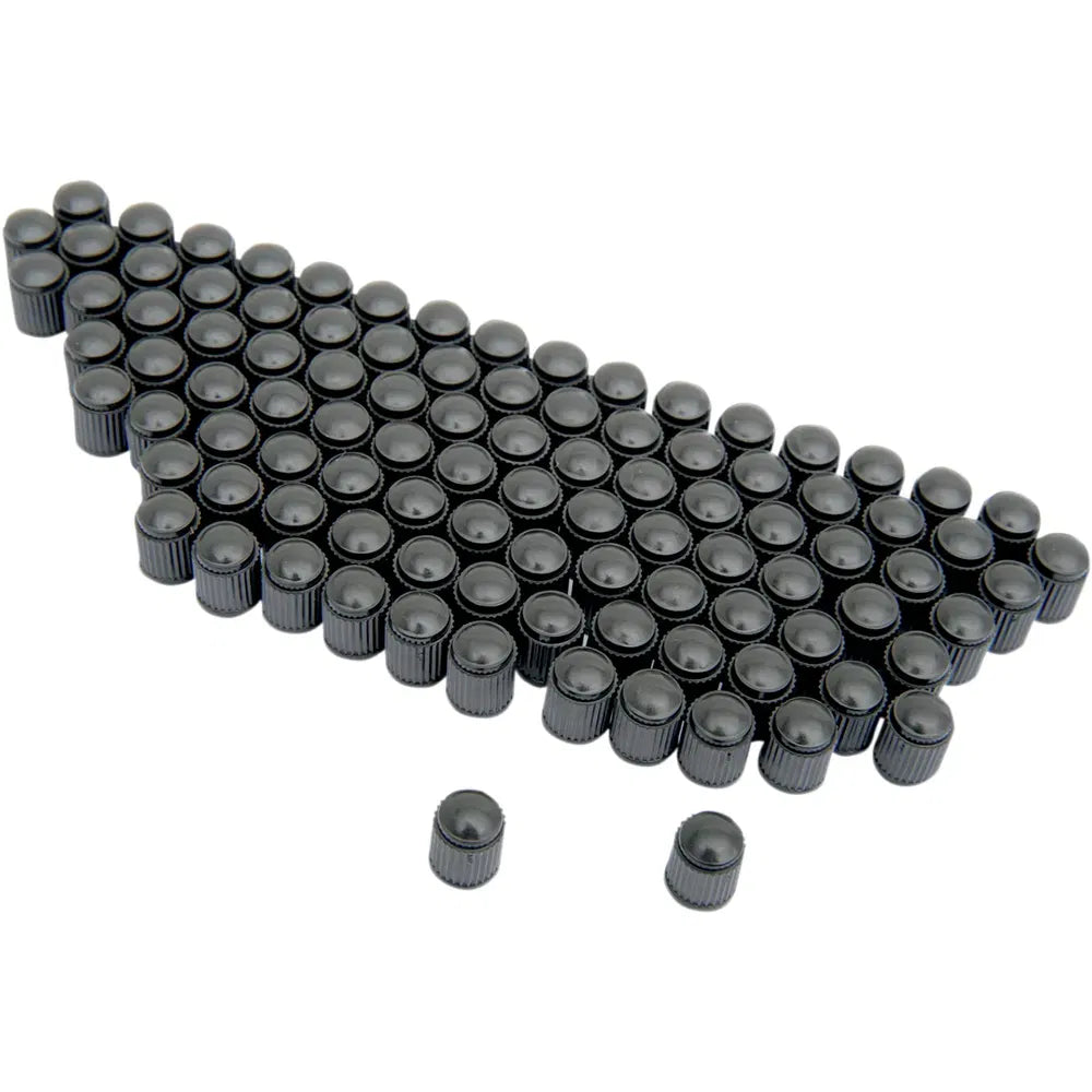 Valve Cap Stem - Black - 100 Pack