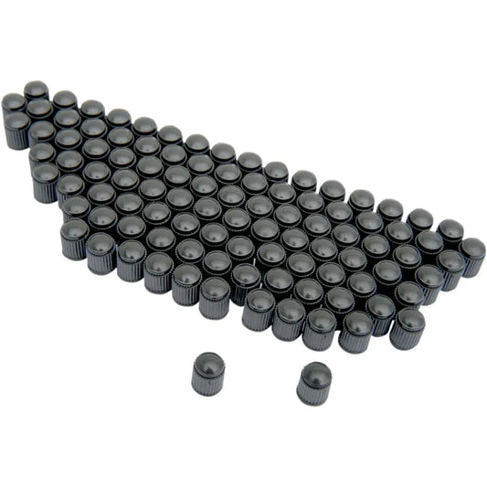 Valve Cap Stem - Black - 100 Pack