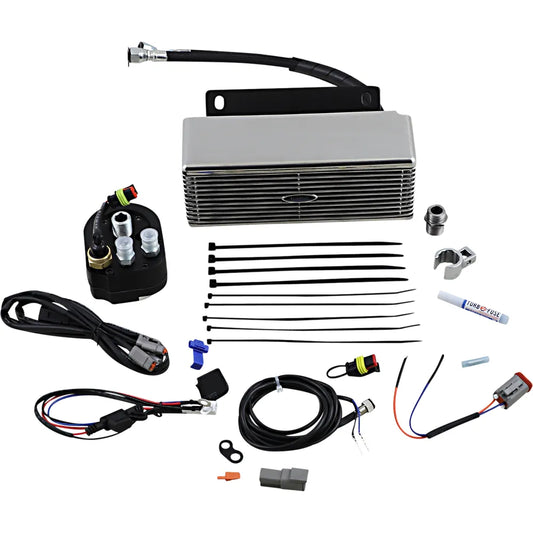Below Regulator Mount Oil Cooler - Stainless Steel
