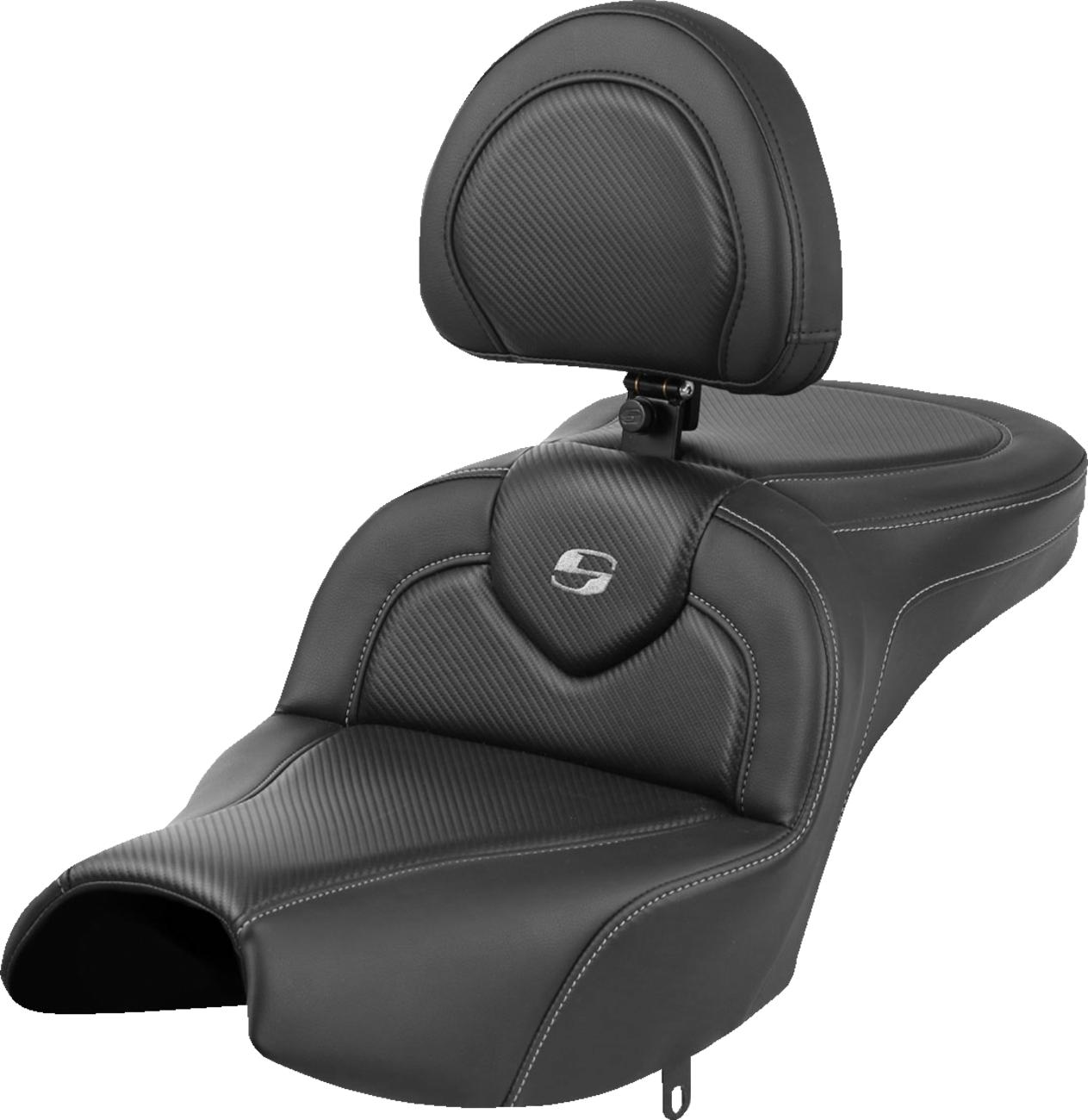 Asiento de alcance estándar Roadsofa™ - Asiento Roadsofa™ - Con respaldo - Negro - Fibra de carbono - Indian Pursuit '22 -'24