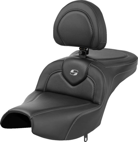 Asiento de alcance estándar Roadsofa™ - Asiento Roadsofa™ - Con respaldo - Negro - Fibra de carbono - Indian Pursuit '22 -'24