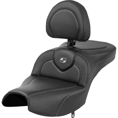 Asiento de alcance estándar Roadsofa™ - Asiento Roadsofa™ - Con respaldo - Negro - Fibra de carbono - Indian Pursuit '22 -'24
