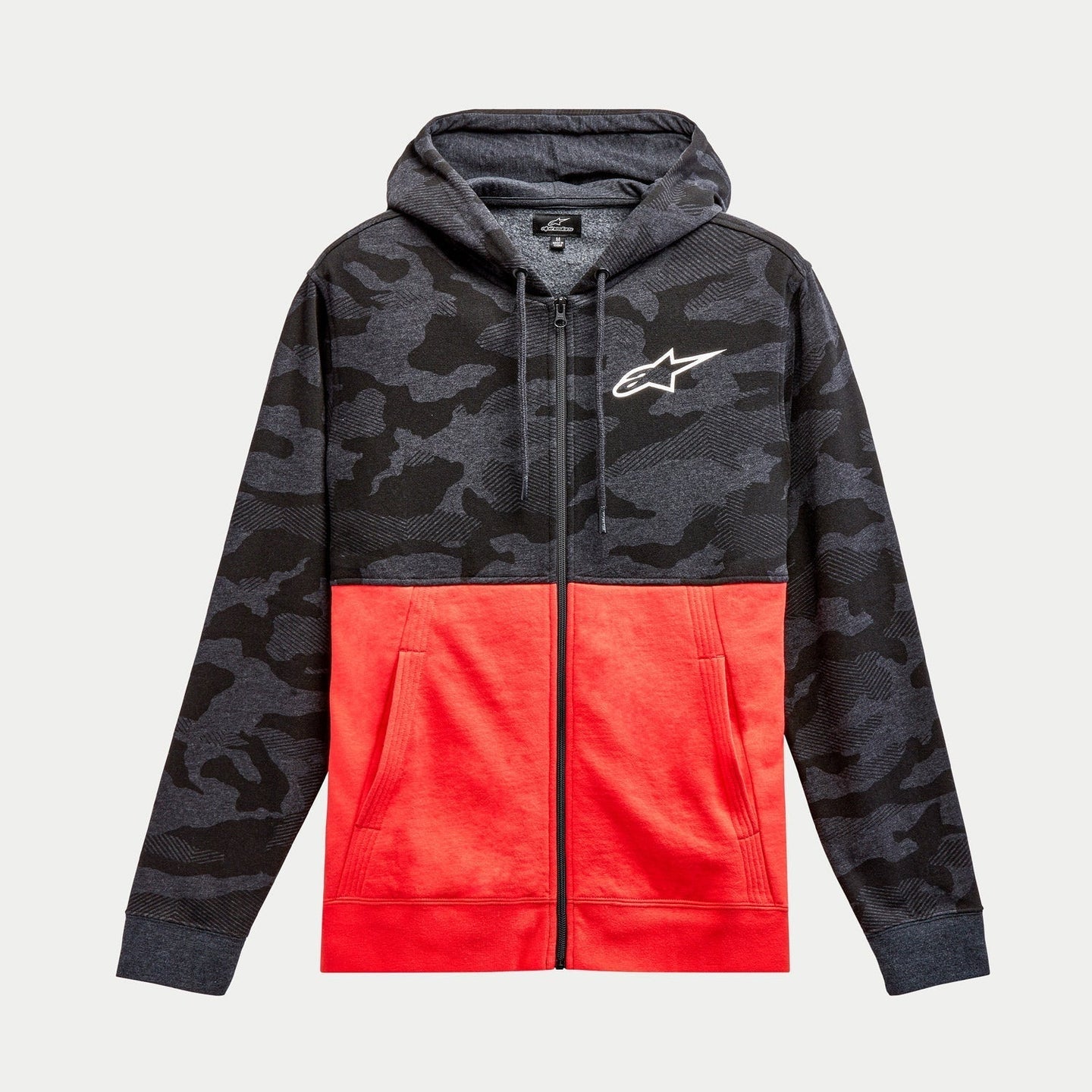 Sudadera Alpinestars Camo Block - Negro/Gris/Rojo