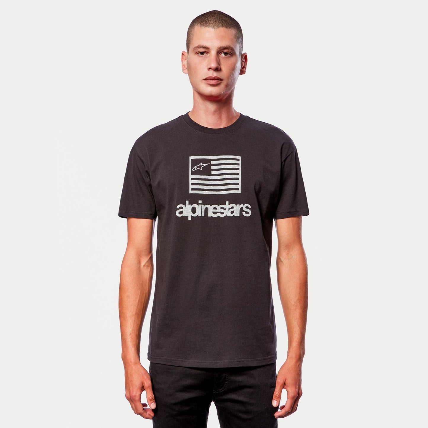 Playera Alpinestars Flag - Negro