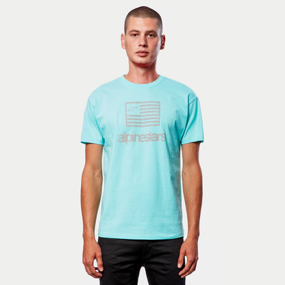 Playera Alpinestars Flag - Aqua