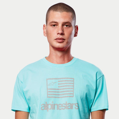 Playera Alpinestars Flag - Aqua