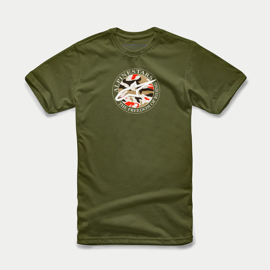 Playera Alpinestars Dot Camo - Verde Militar