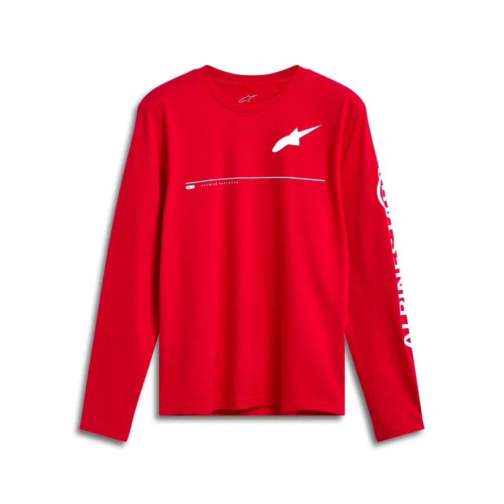 Playera manga larga Alpinestars Committed CSF - rojo