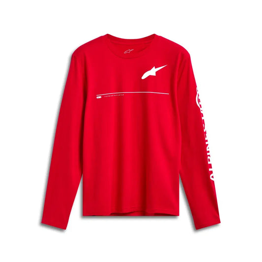 Playera manga larga Alpinestars Committed CSF - rojo