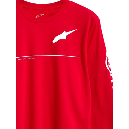 Playera manga larga Alpinestars Committed CSF - rojo