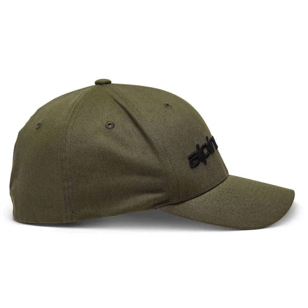 Gorra Alpinestars Linear - Verde Militar/Negro