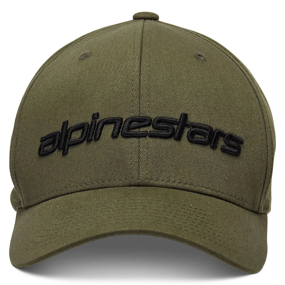 Gorra Alpinestars Linear - Verde Militar/Negro