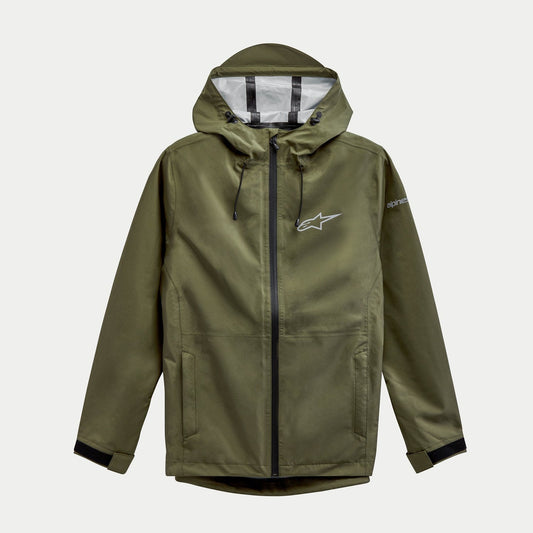 Chamarra impermeable Alpinestars Omni Rain - Verde Militar