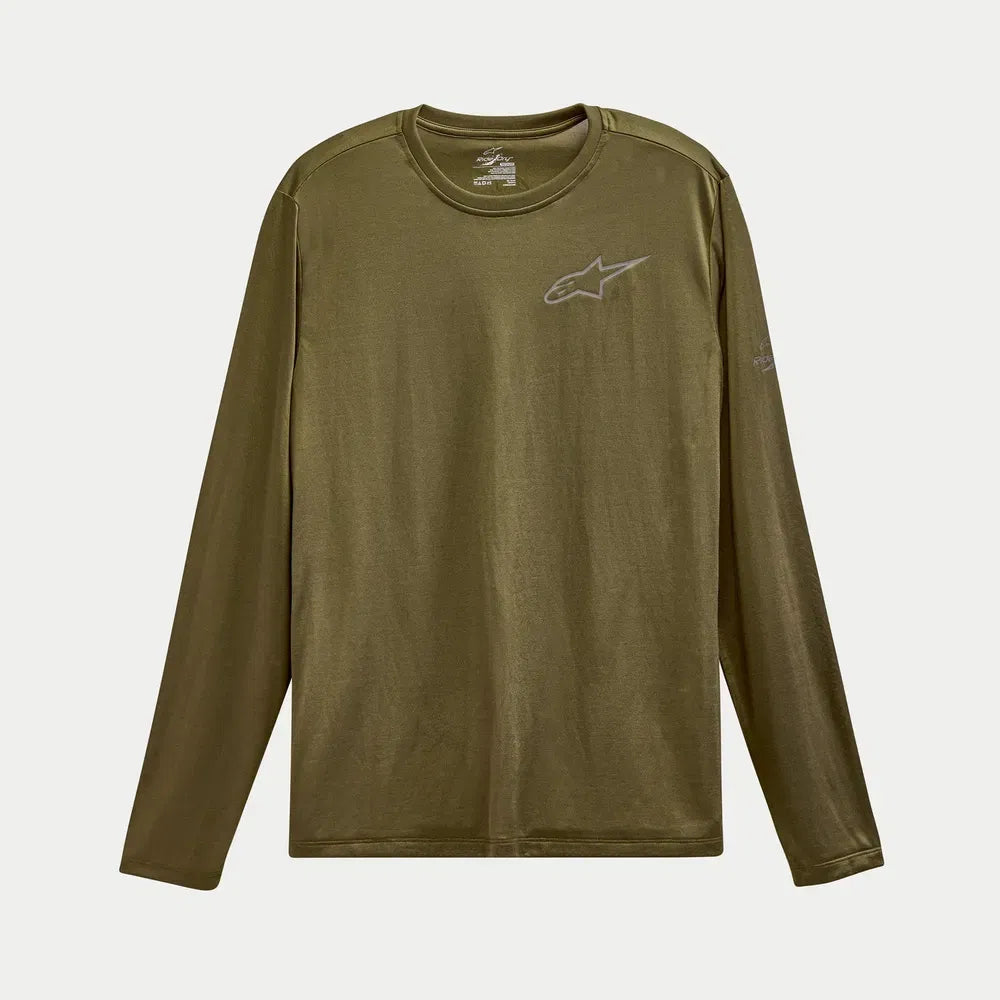 Playera Alpinestars Pursue Performance Long-Sleeve - Verde Militar