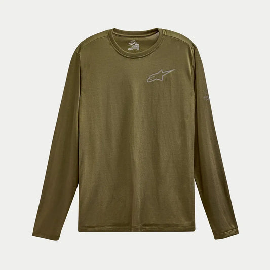 Playera Alpinestars Pursue Performance Long-Sleeve - Verde Militar