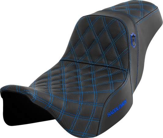 Asiento Pro Series SDC Performance Grip - Asiento Pro Series SDC Performance - sin respaldo - Costura azul - FLH/FLT '08-'23