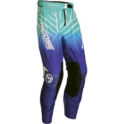 Pantalones Sahara - Pantalones Sahara - Púrpura/Turquesa - US 28