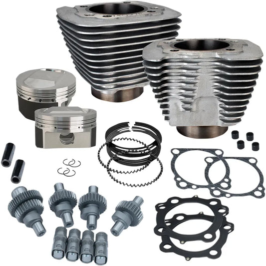Conversion de motor S&S Cycle Hooligan - 1200 cc a 1250 cc -Plata