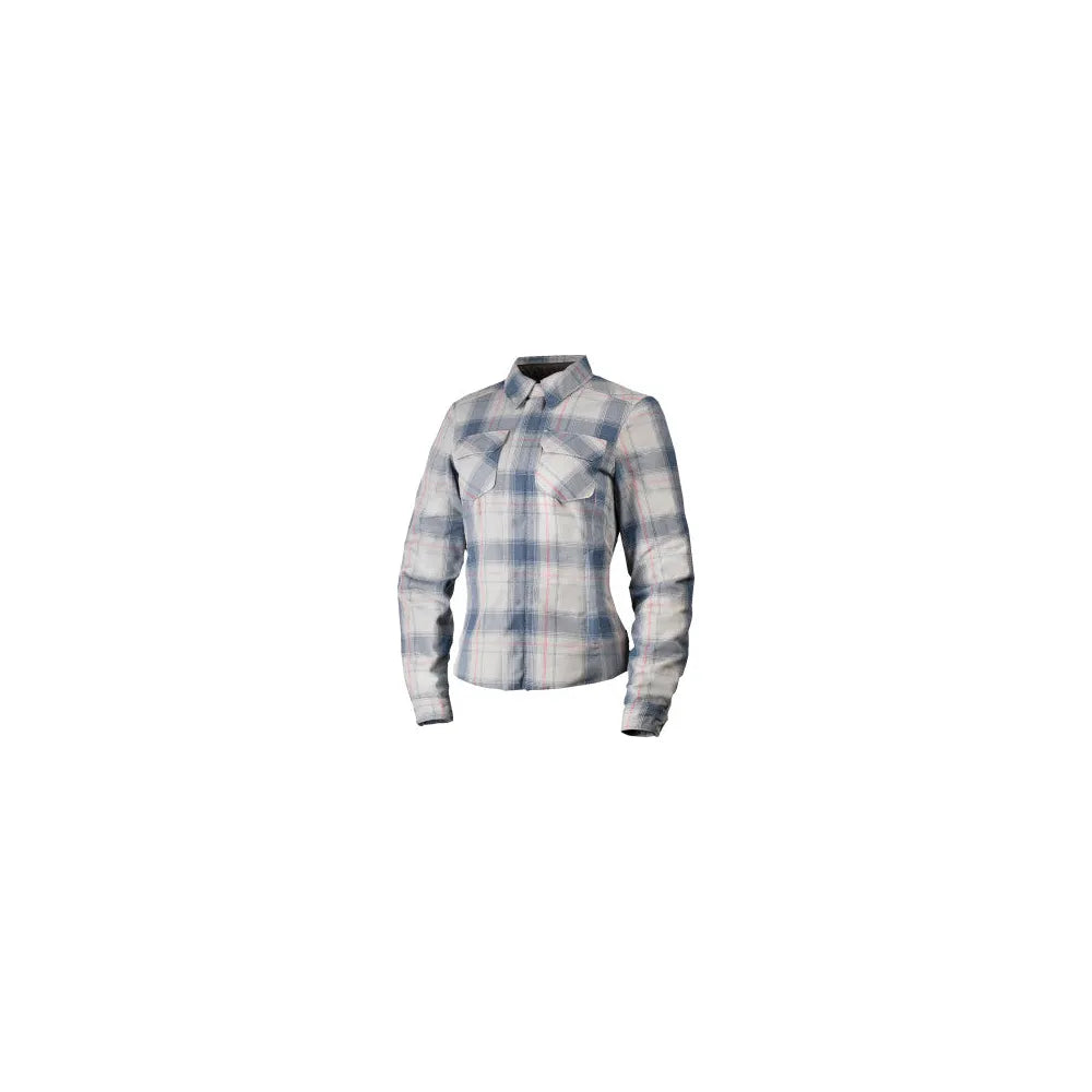 Chamarra de franela para dama Icon Fallblock - Gris