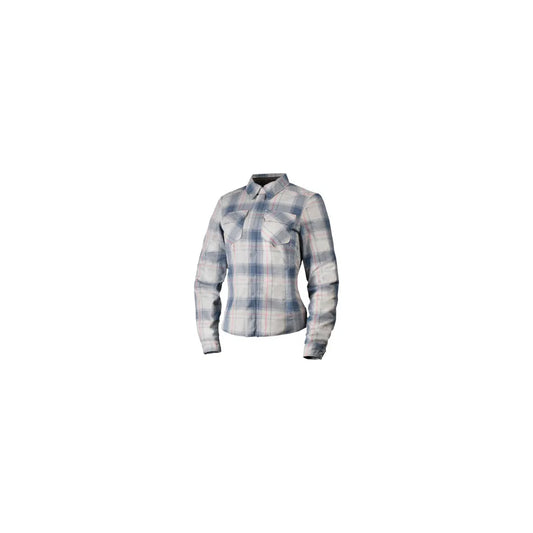 Chamarra de franela para dama Icon Fallblock - Gris