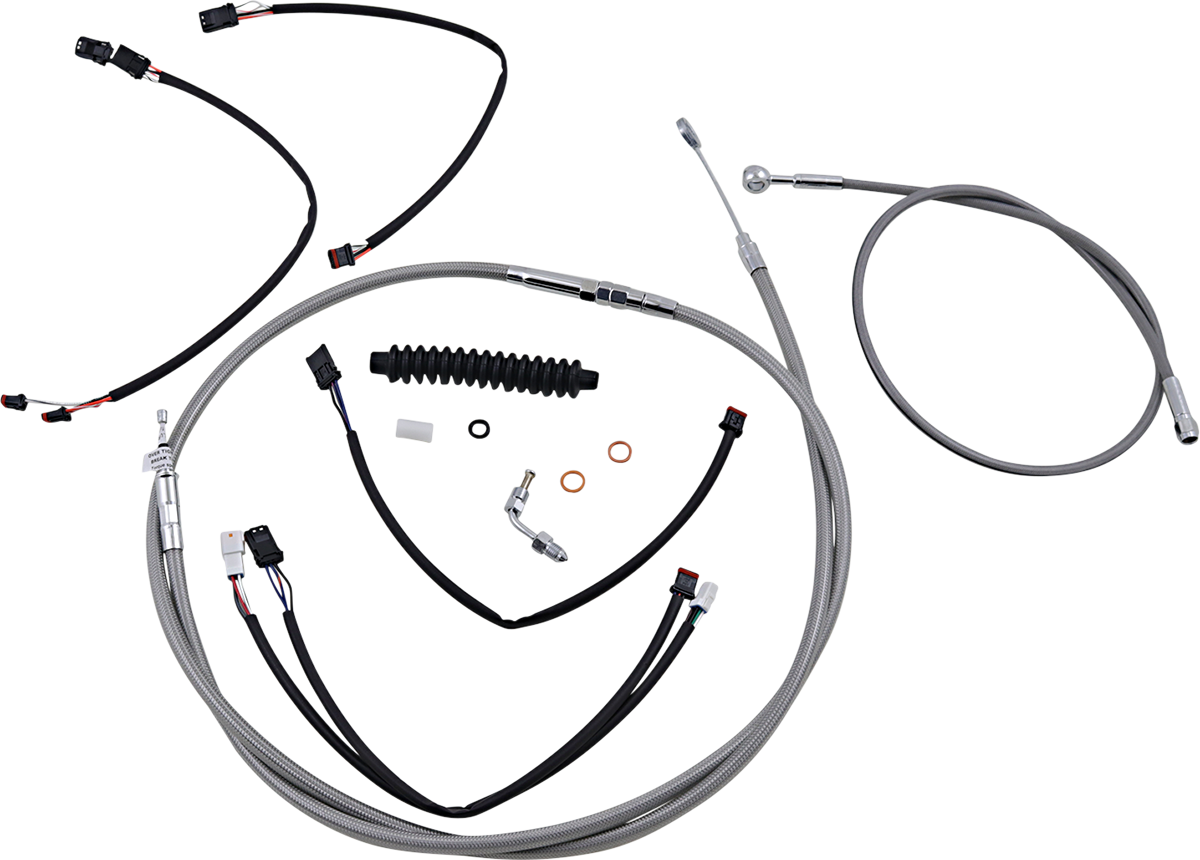 Kit de instalación de manillar XR - Kit de instalación de manillar XR - Colgadores Ape de 15"-17" - Softail '18-'24 - Acero inoxidable/cromo