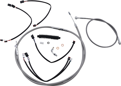 Kit de instalación de manillar XR - Kit de instalación de manillar XR - Colgadores Ape de 15"-17" - Softail '18-'24 - Acero inoxidable/cromo