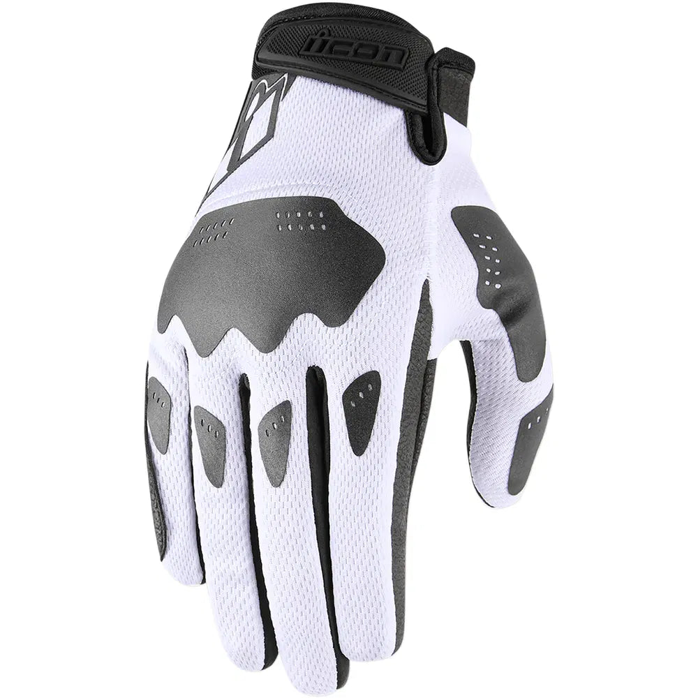 Guantes ICON HOOLIGAN - Blanco