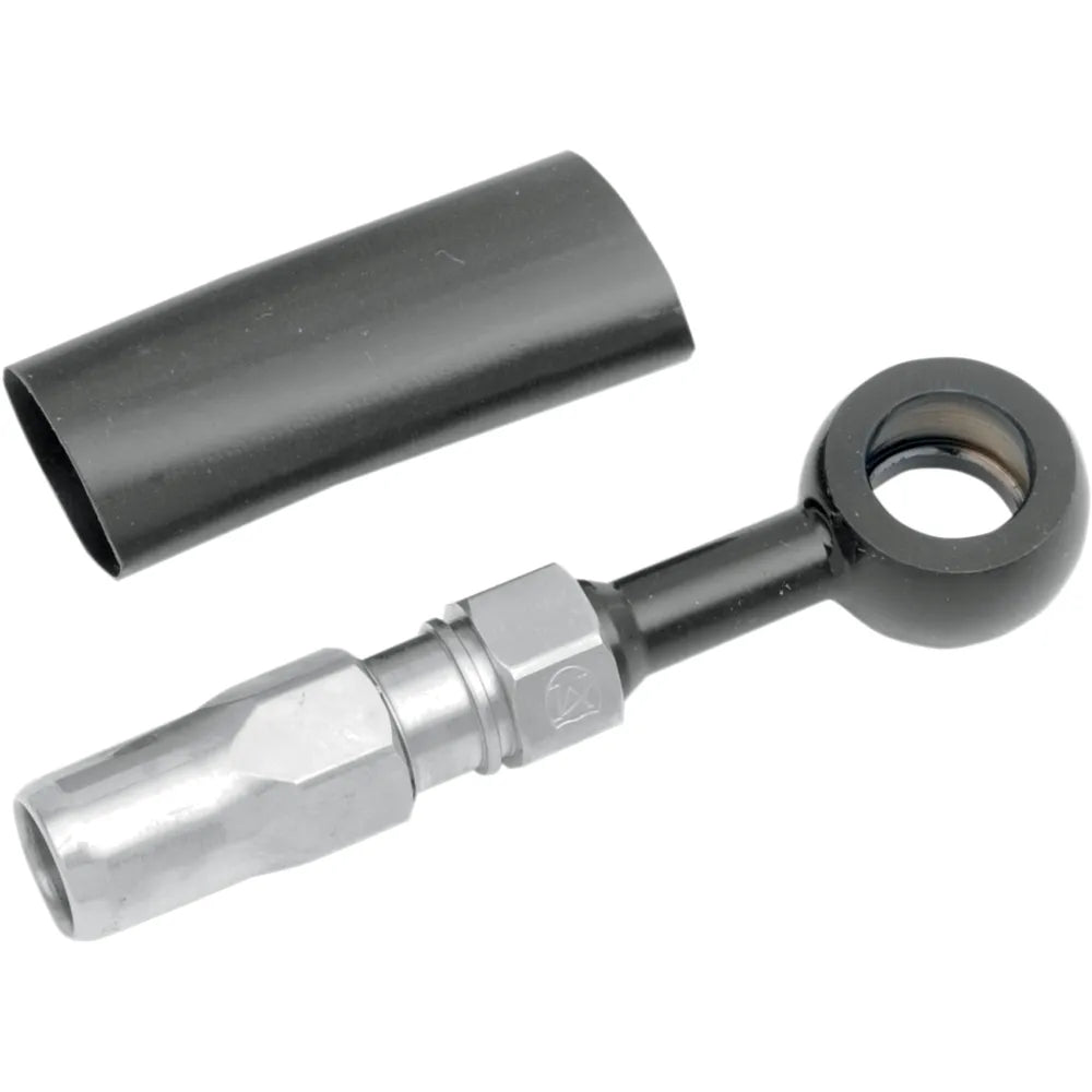 BYO® Banjo para construir tu propio con accesorio - Banjo de freno BYO - 10 mm-180° - Negro
