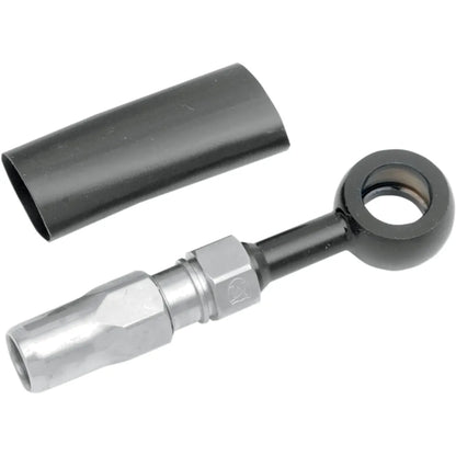 BYO® Banjo para construir tu propio con accesorio - Banjo de freno BYO - 10 mm-180° - Negro