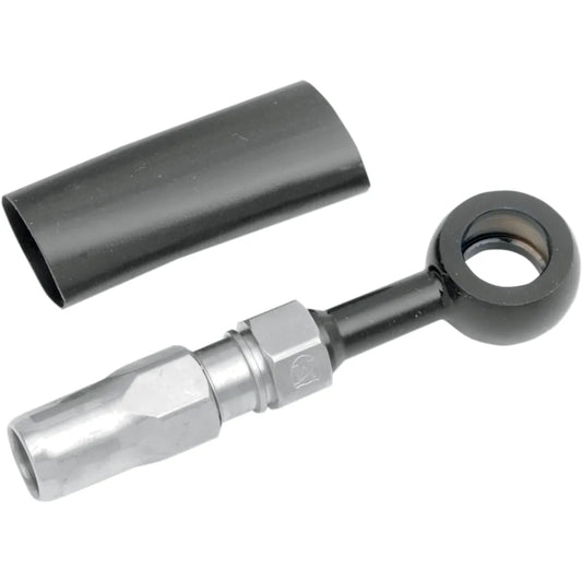BYO® Banjo para construir tu propio con accesorio - Banjo de freno BYO - 10 mm-180° - Negro