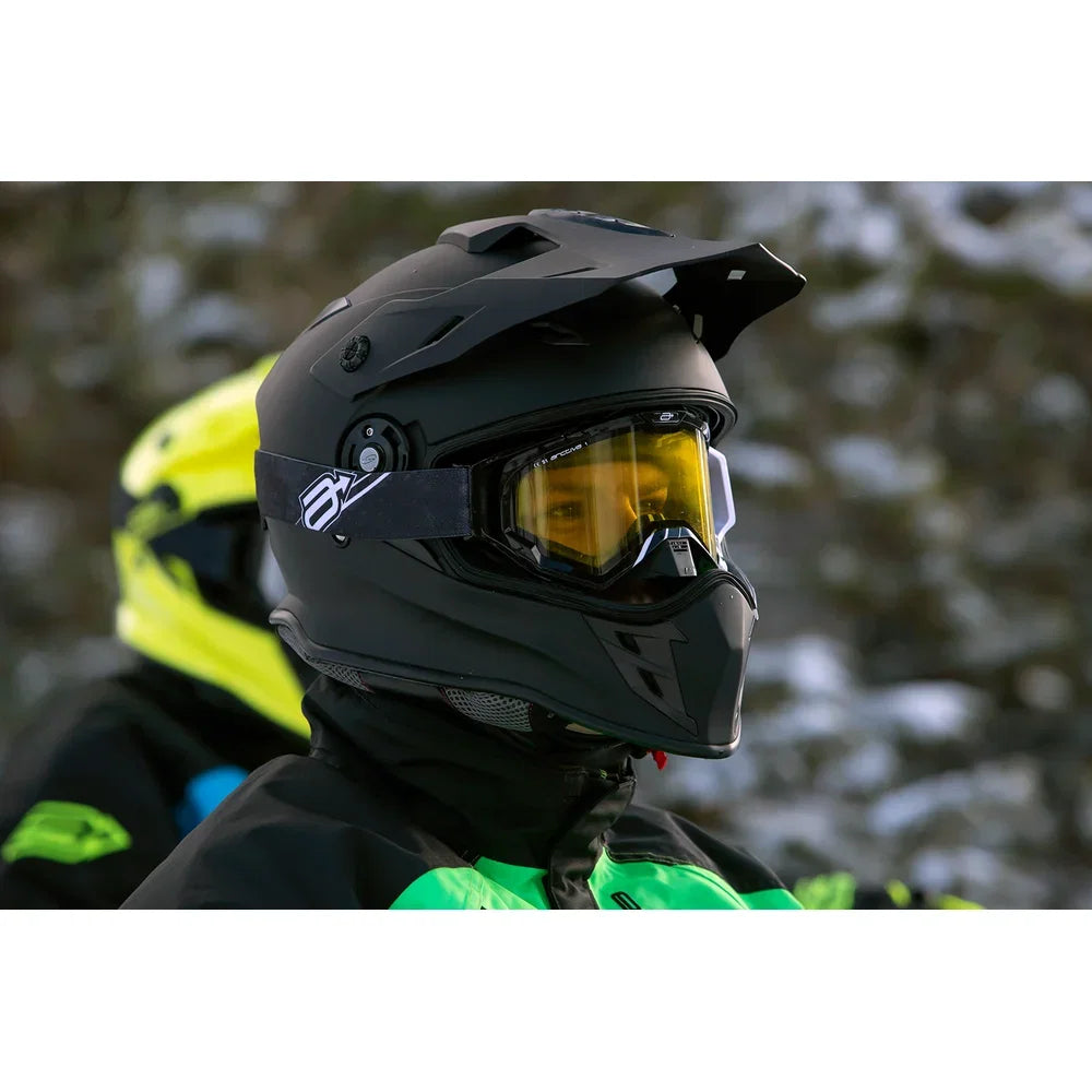 Casco range snow de doble panel