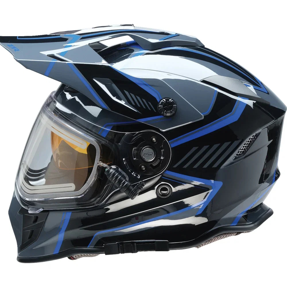 Casco range 2.0 rotor snow electric negro/azul