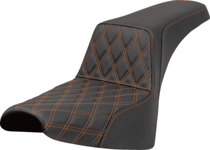 Asiento elevado con costura de celosía - Asiento elevado - Costura de celosía delantera - Costura naranja - FXST/FXBB '18-'25