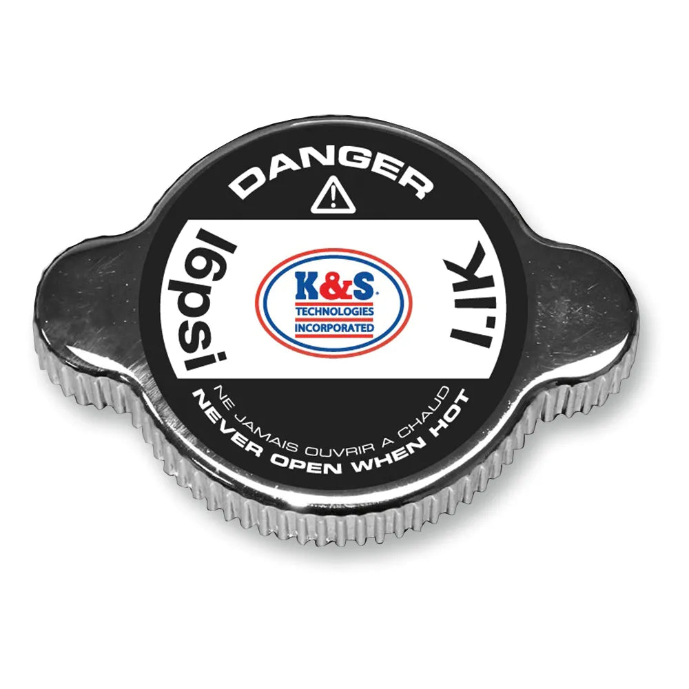 Grip-Style Radiator Cap - Chrome - 16 psi