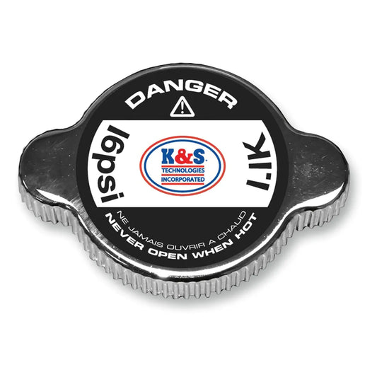 Grip-Style Radiator Cap - Chrome - 16 psi