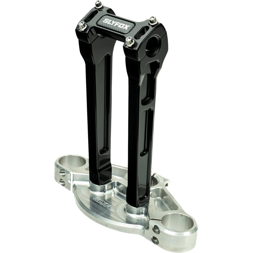 Kit SLYFOX Handlebar Riser Straight 1-1/8" Clamping 10" Rise