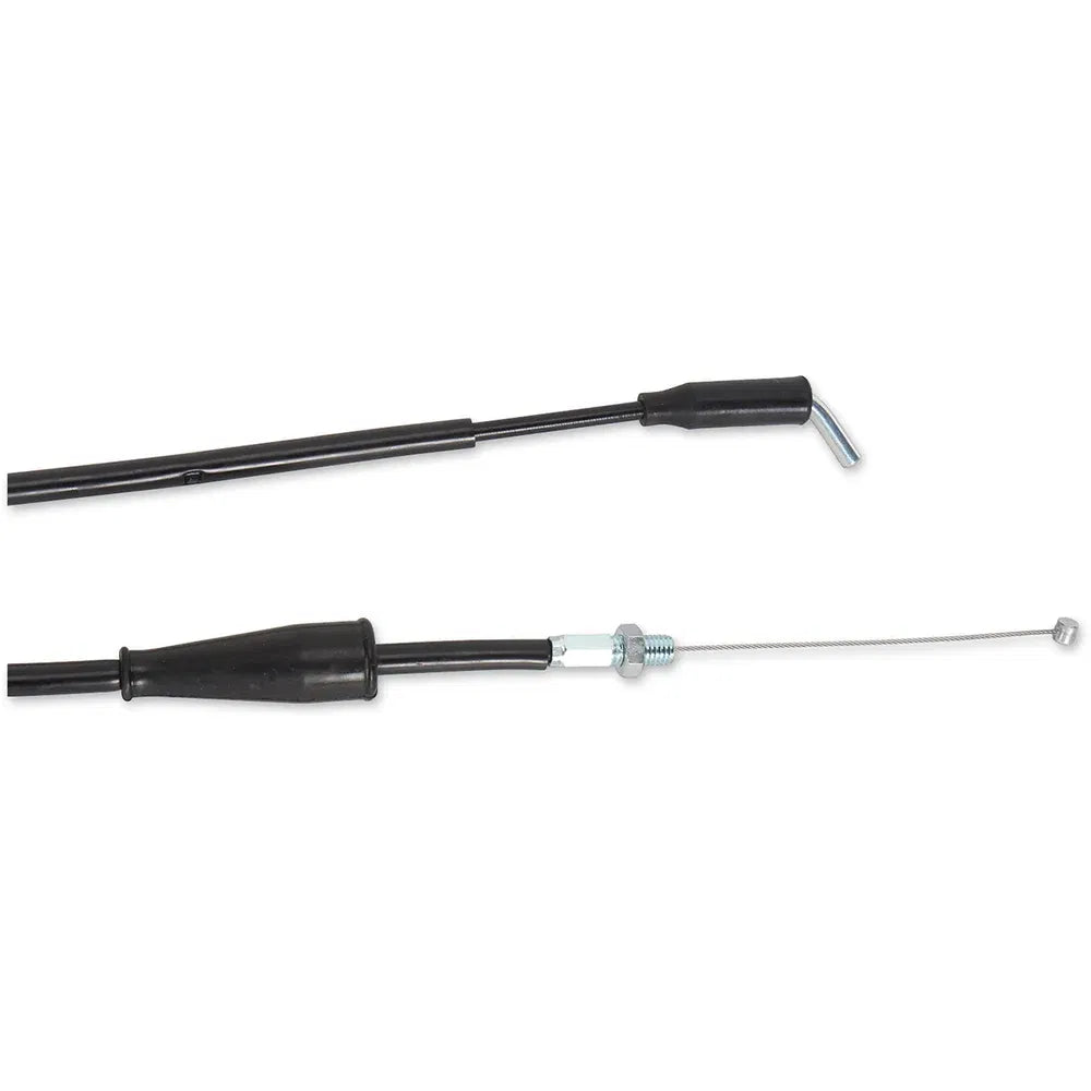 Cable del acelerador de vinilo negro.