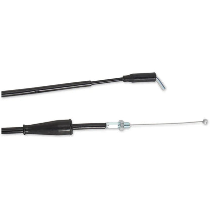 Cable del acelerador de vinilo negro.