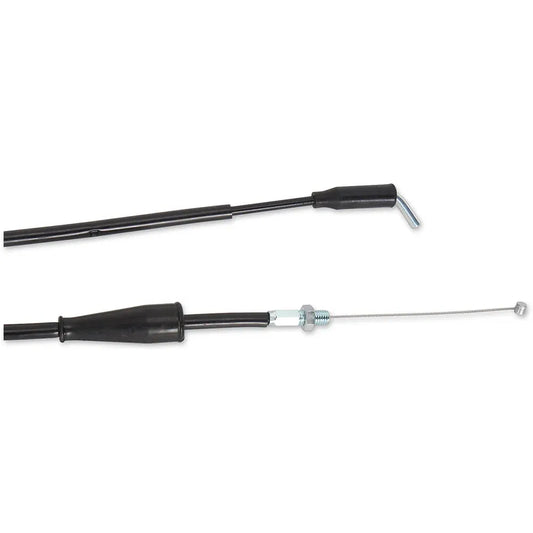 Cable del acelerador de vinilo negro.