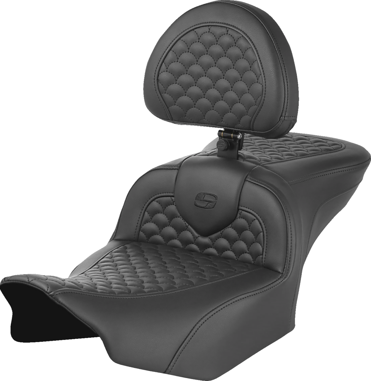 Asiento Dragon Scale Stitch RoadSofa™ - Asiento Roadsofa™ - Dragon Scale Stitch - con respaldo - FLTR/FLHX '23-'25